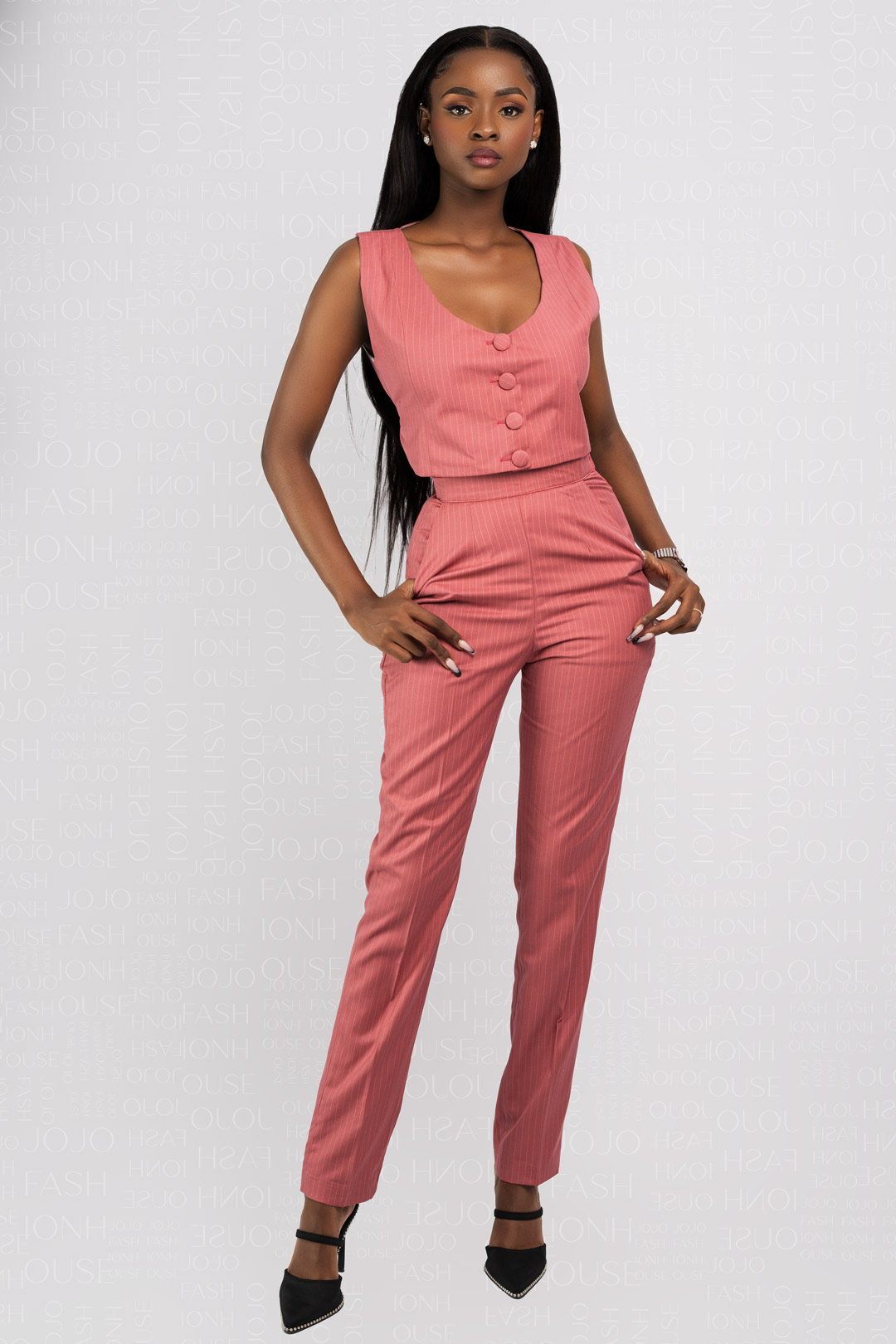 Pinstriped  3 Piece Set